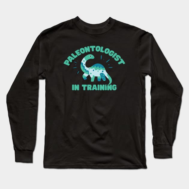 Paleontologist In Training - Cute Bronotosaurus Long Sleeve T-Shirt by codeclothes